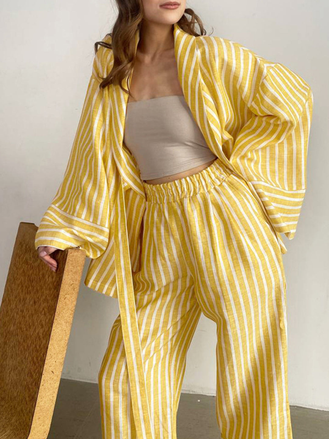 Limoncello Lounge Stripe Set
