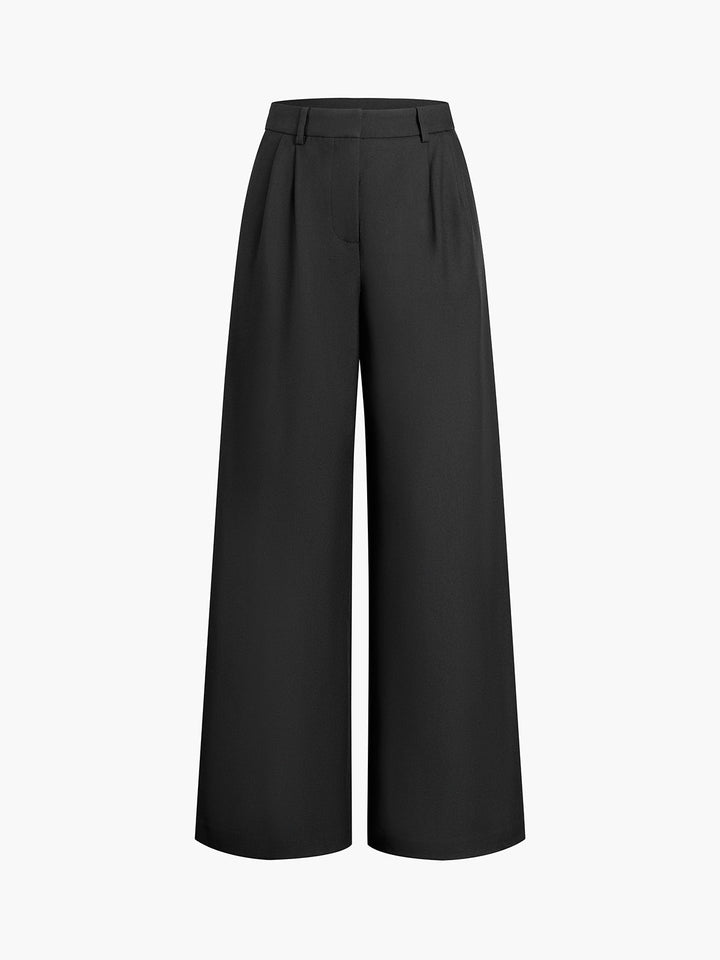 Thea High-Waisted Wide Leg Trousers