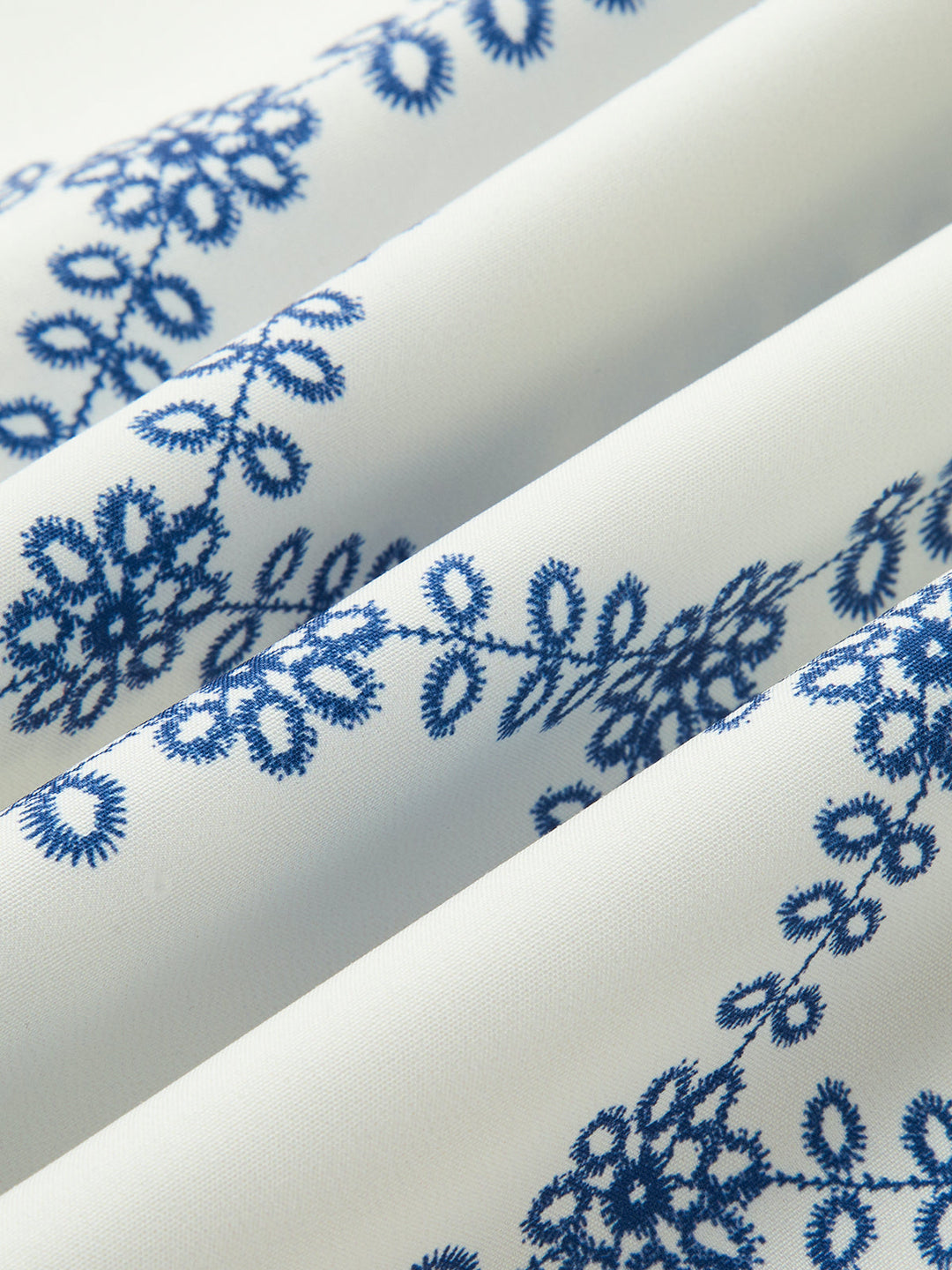 Santorini Breeze Embroidered Two-Piece Set