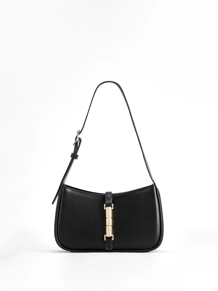 Golden Wist Lock Shoulder Bag