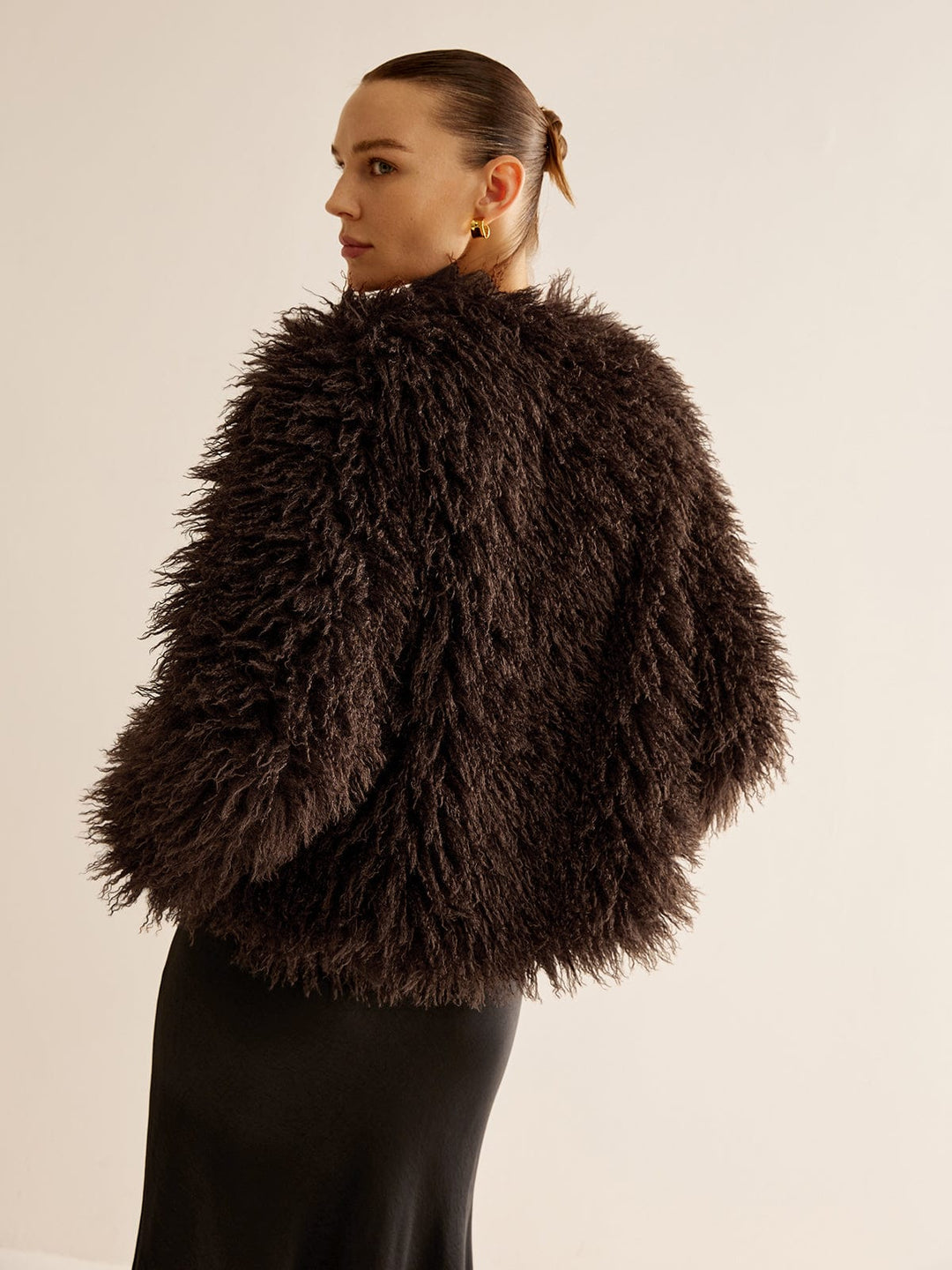 Brown Sydney Luxe Faux Fur Jacket
