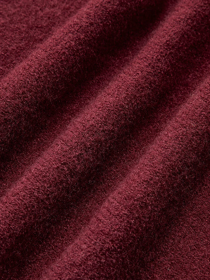 Plain Jersey Burgundy Sweater