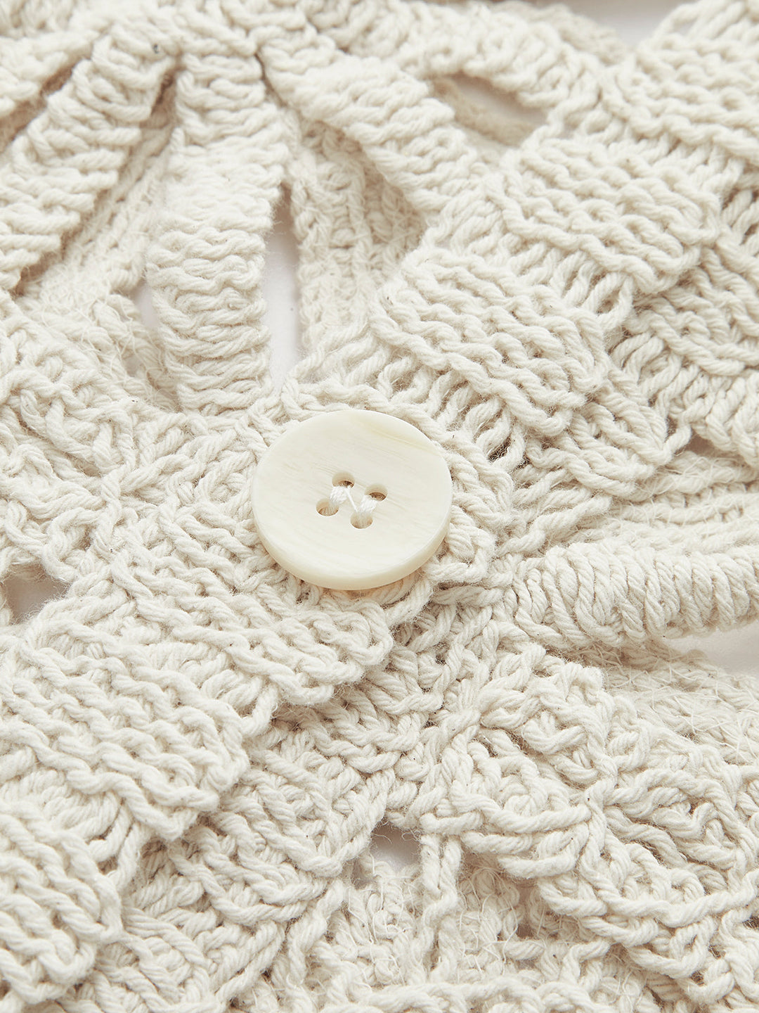 Solana Crochet Button-Up Cardigan
