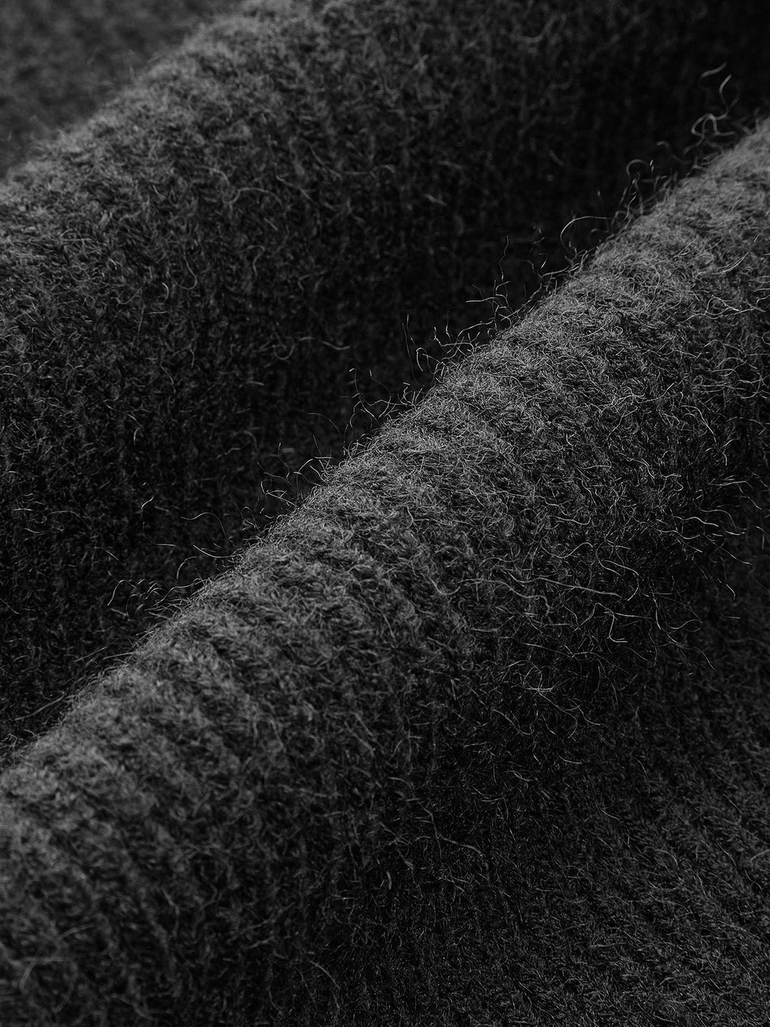 Ribbed Open Front Knit Cardigan