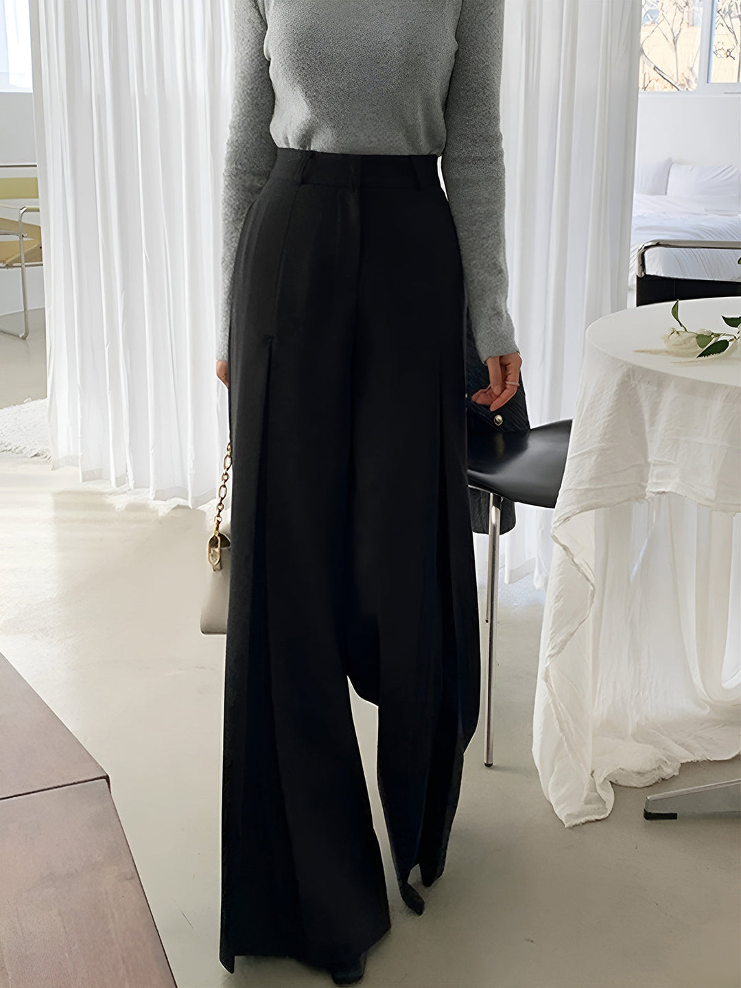 Celeste High-Waisted Wide Leg Pants