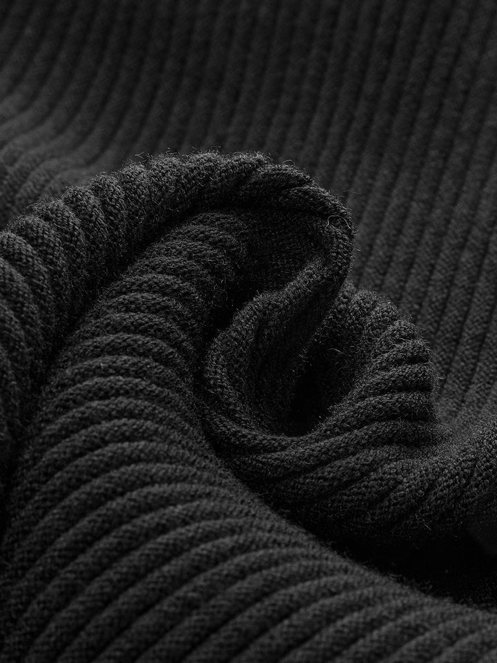 Textured Sheer Yoke Ribbed Top