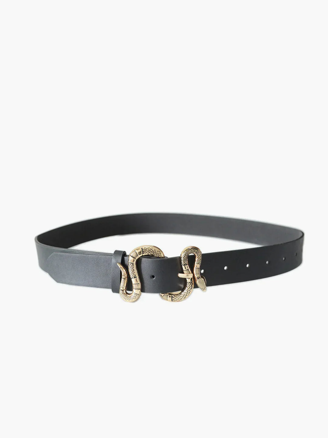 All-Match Snake Buckle Leather Belt