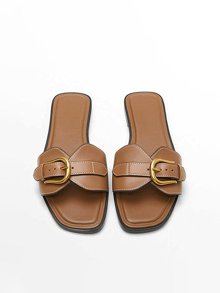 Coco Buckle Slide Sandals