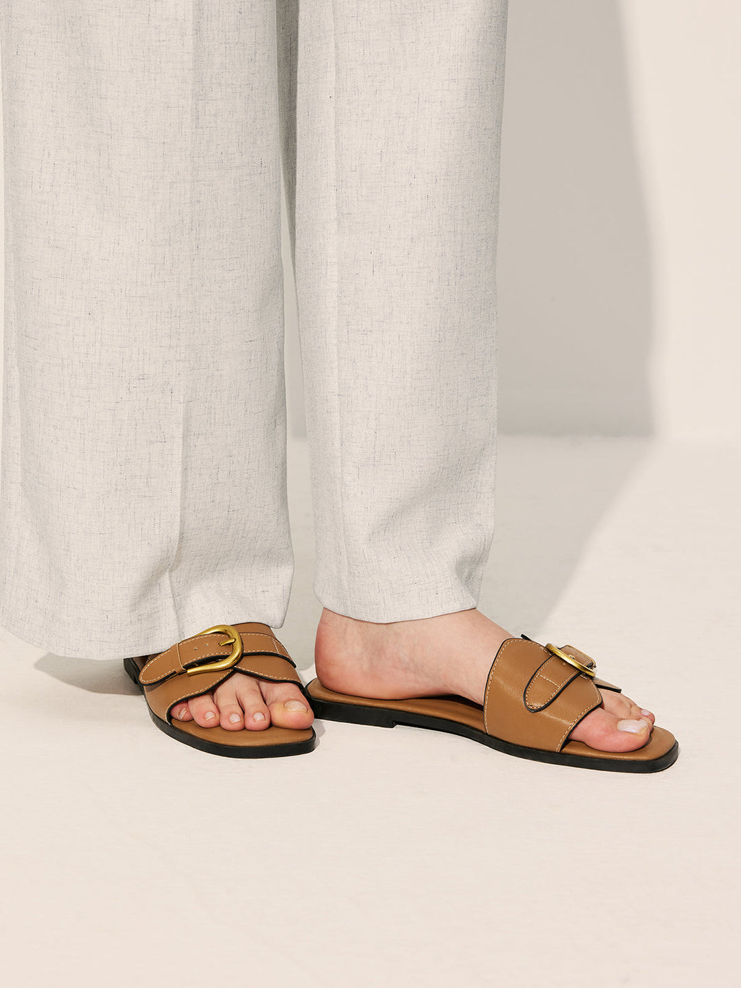Coco Buckle Slide Sandals