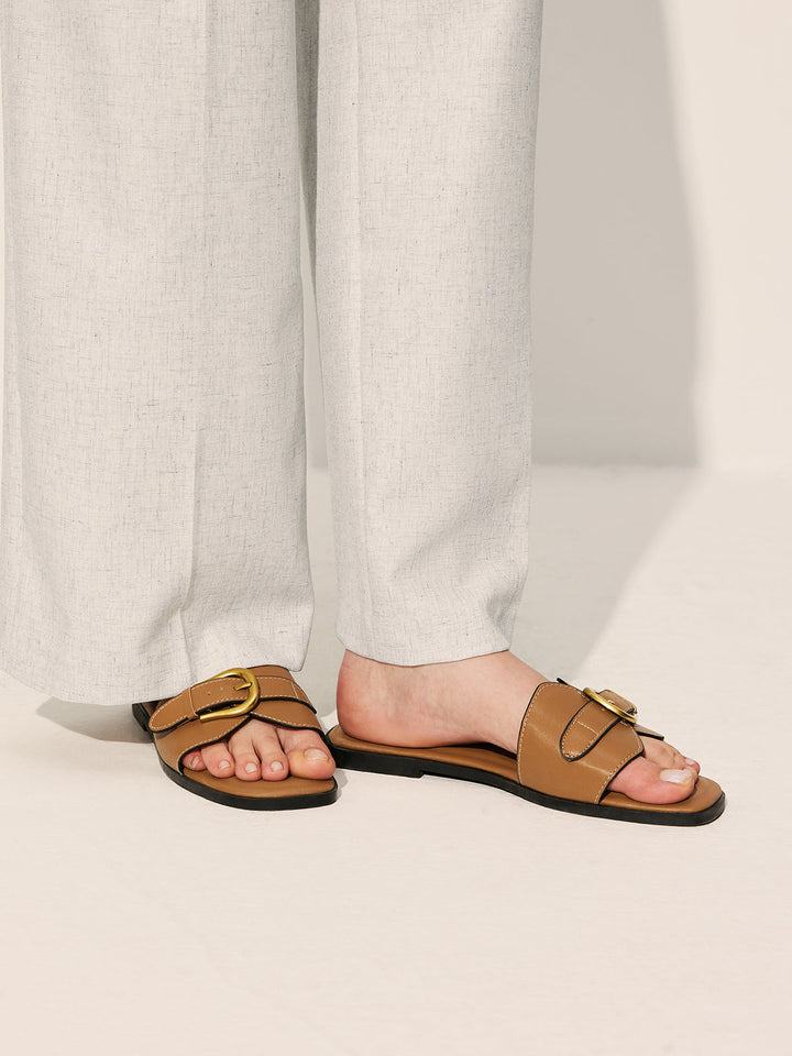 Coco Buckle Slide Sandals