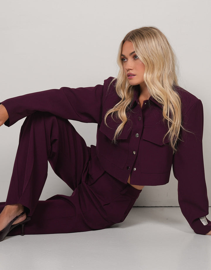 Aubergine Studio Cropped - Jacket
