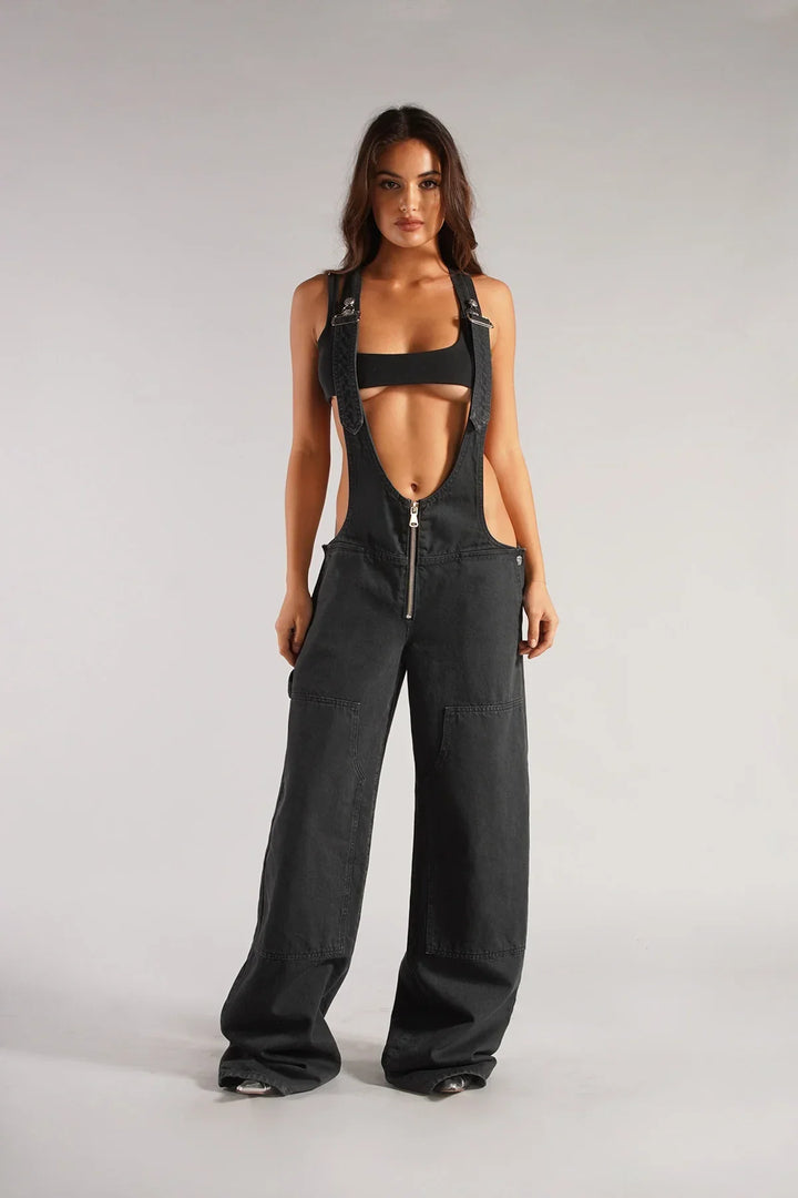 Low Voltage Wide-Leg Overalls