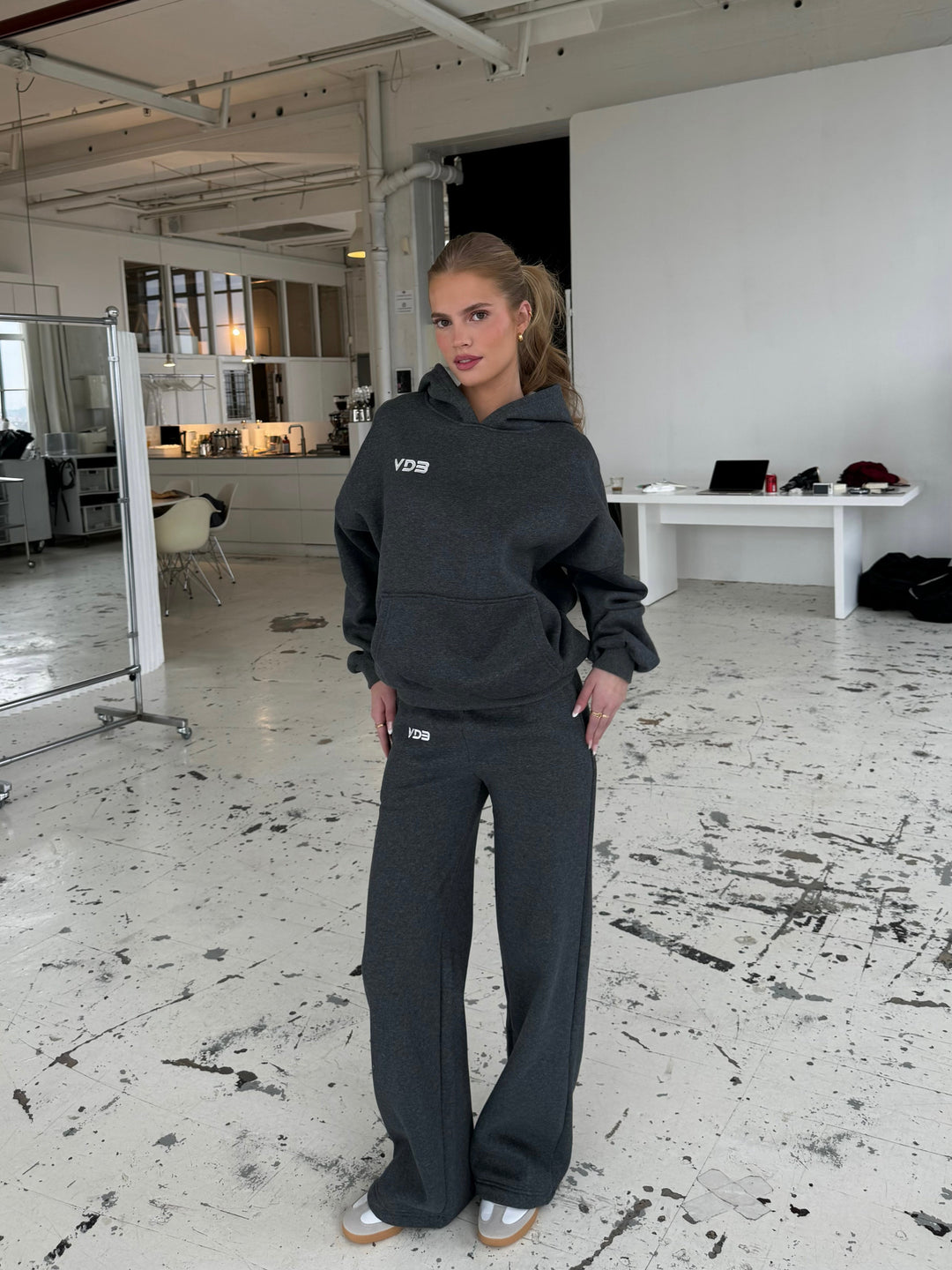 VDB Hoodie - dark gray melange