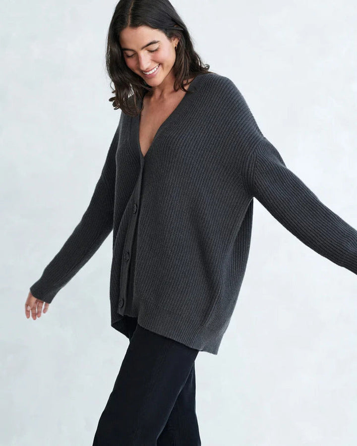 Saltair Ribbed Button Cardigan