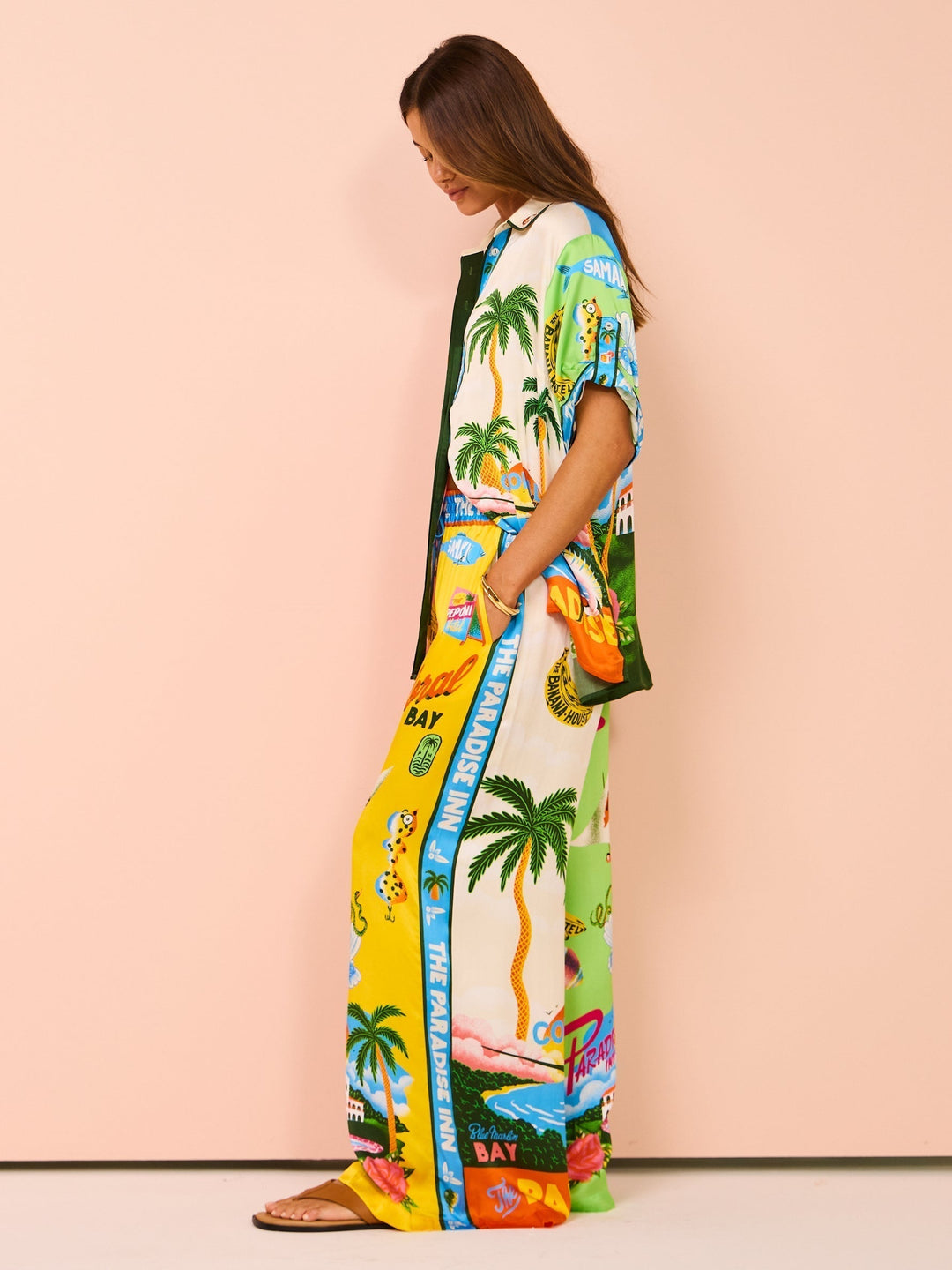 Tropicana Postcard Two-Piece Set