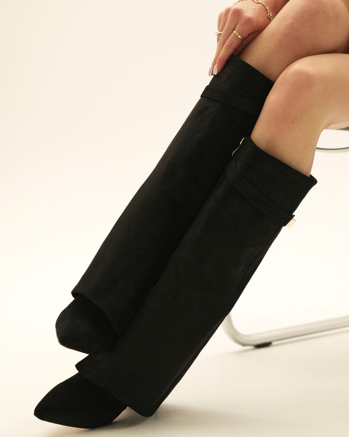 Lavista Suede knee high boots - Black