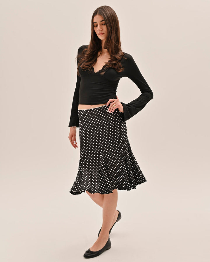 Zeïa Midi Skirt - Polka dots