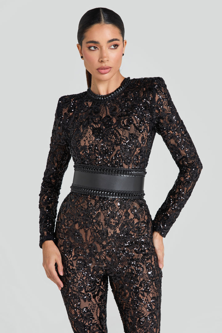 Noir Siren Lace Jumpsuit