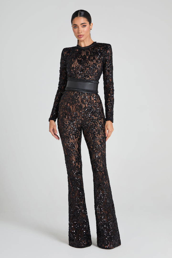 Noir Siren Lace Jumpsuit