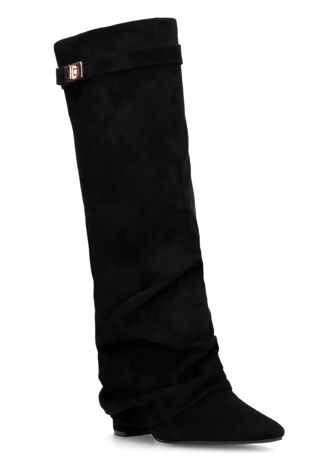 Lavista Slouchy Suede knee high boots - Black