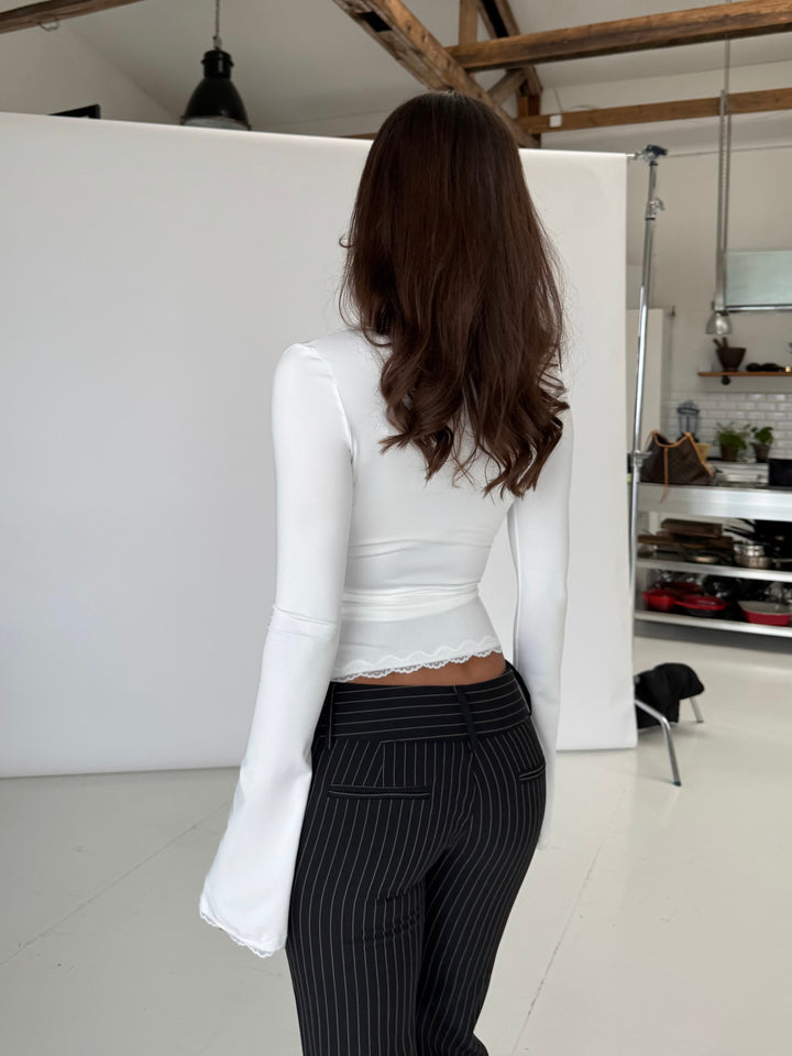 Ballerina basic top - white