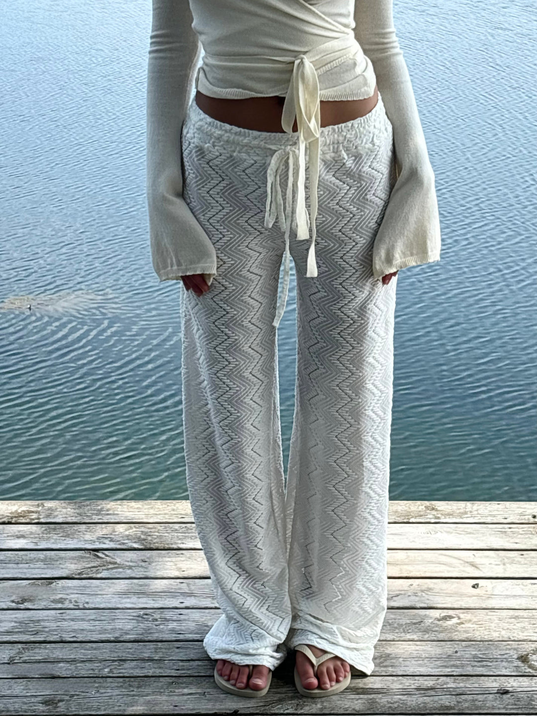 Summer trousers - cream