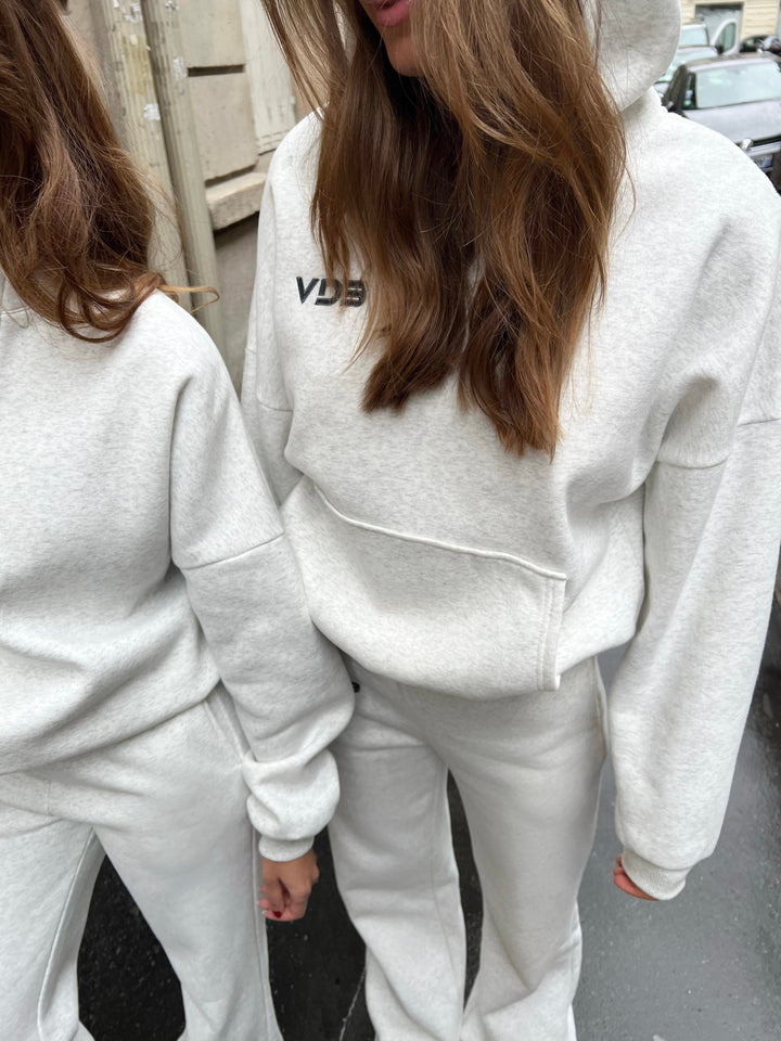 VDB hoodie - white/grey mottled