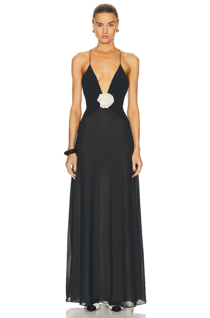 Camellia - Plunge Maxi Dress