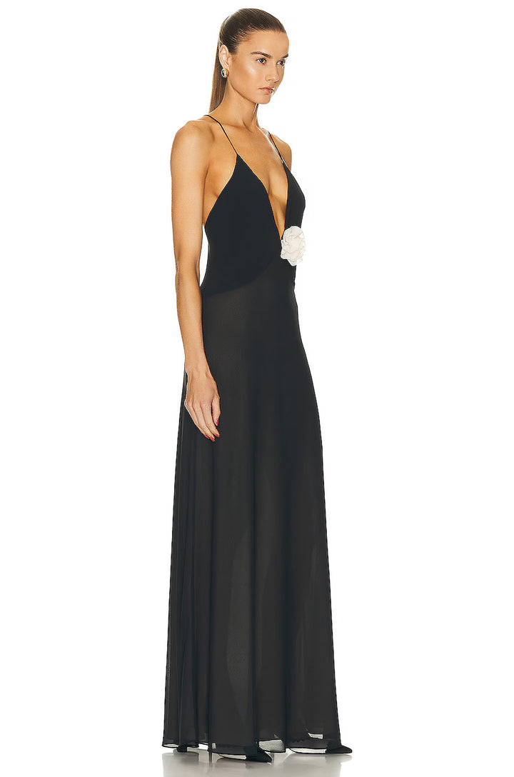 Camellia - Plunge Maxi Dress