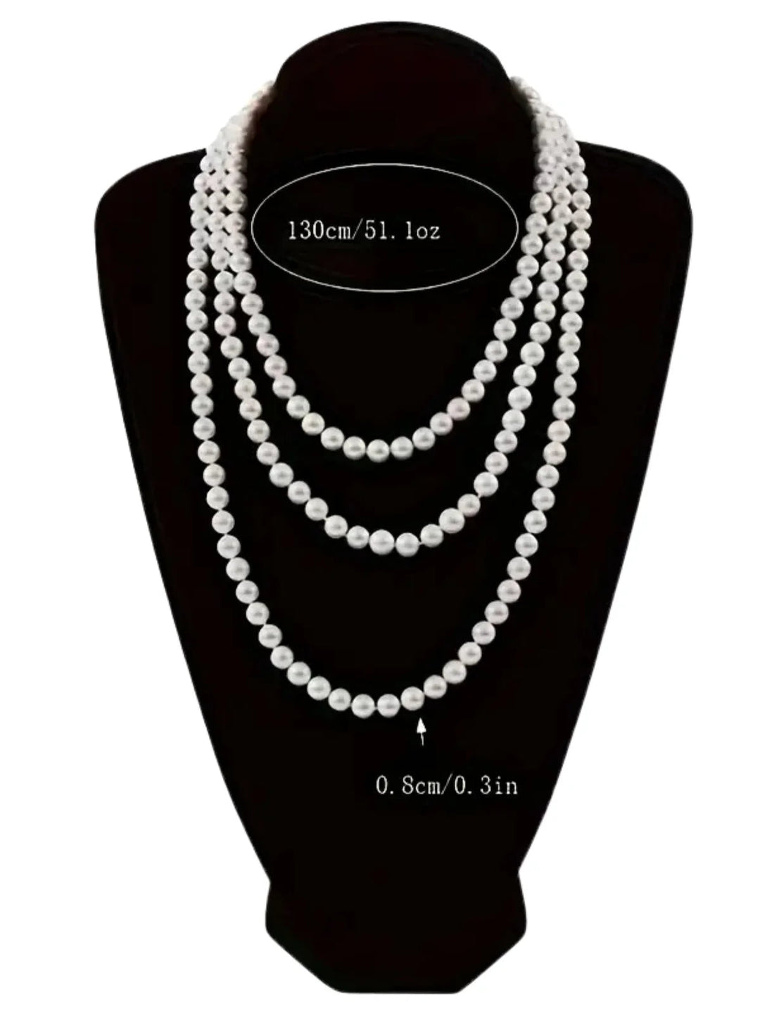 Simple Knotted Multilayer Long Necklace