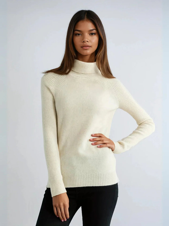 Casual Style Loose Turtleneck Sweater