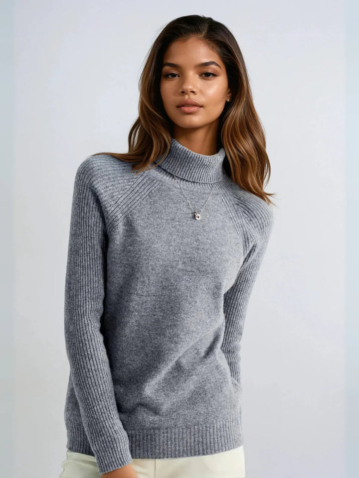 Casual Style Loose Turtleneck Sweater