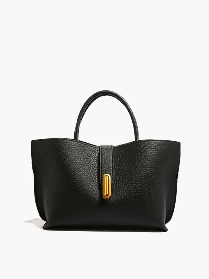 All-match Top Handle Textured Shoulder Bag