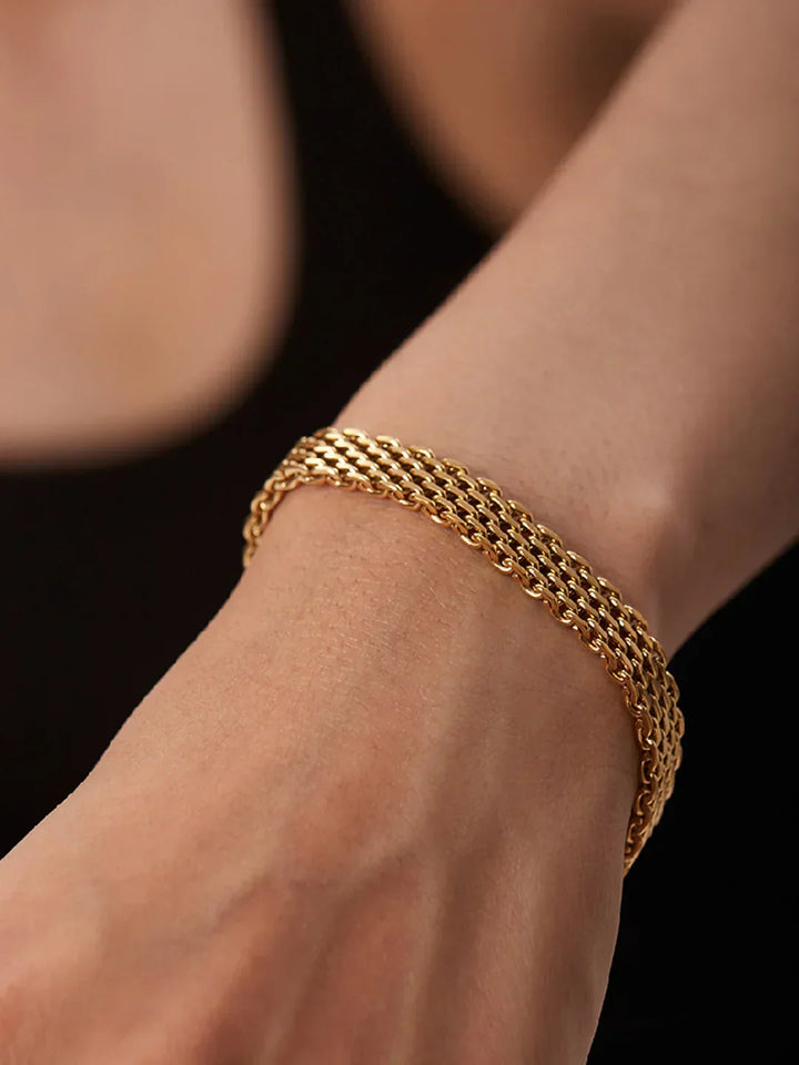 Vintage Mesh Golden Bracelet