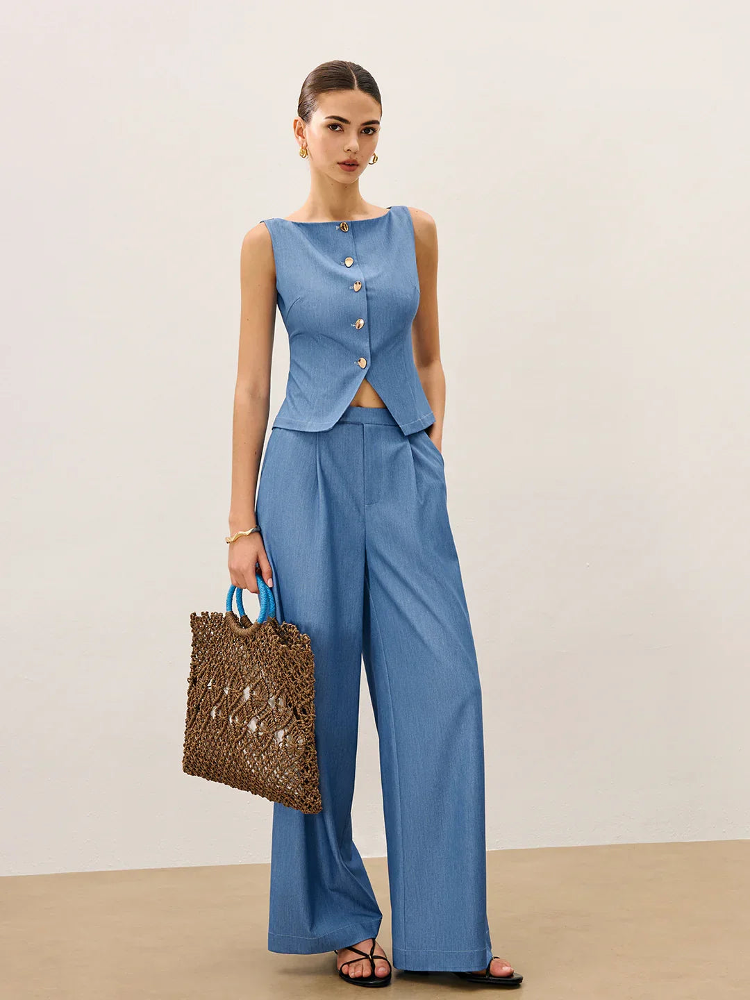 Crochet Tote Bag With Inner Lining