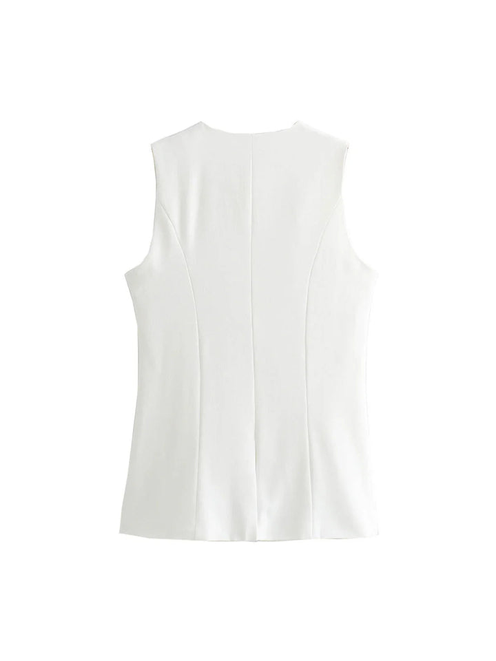 White Cotton Vest