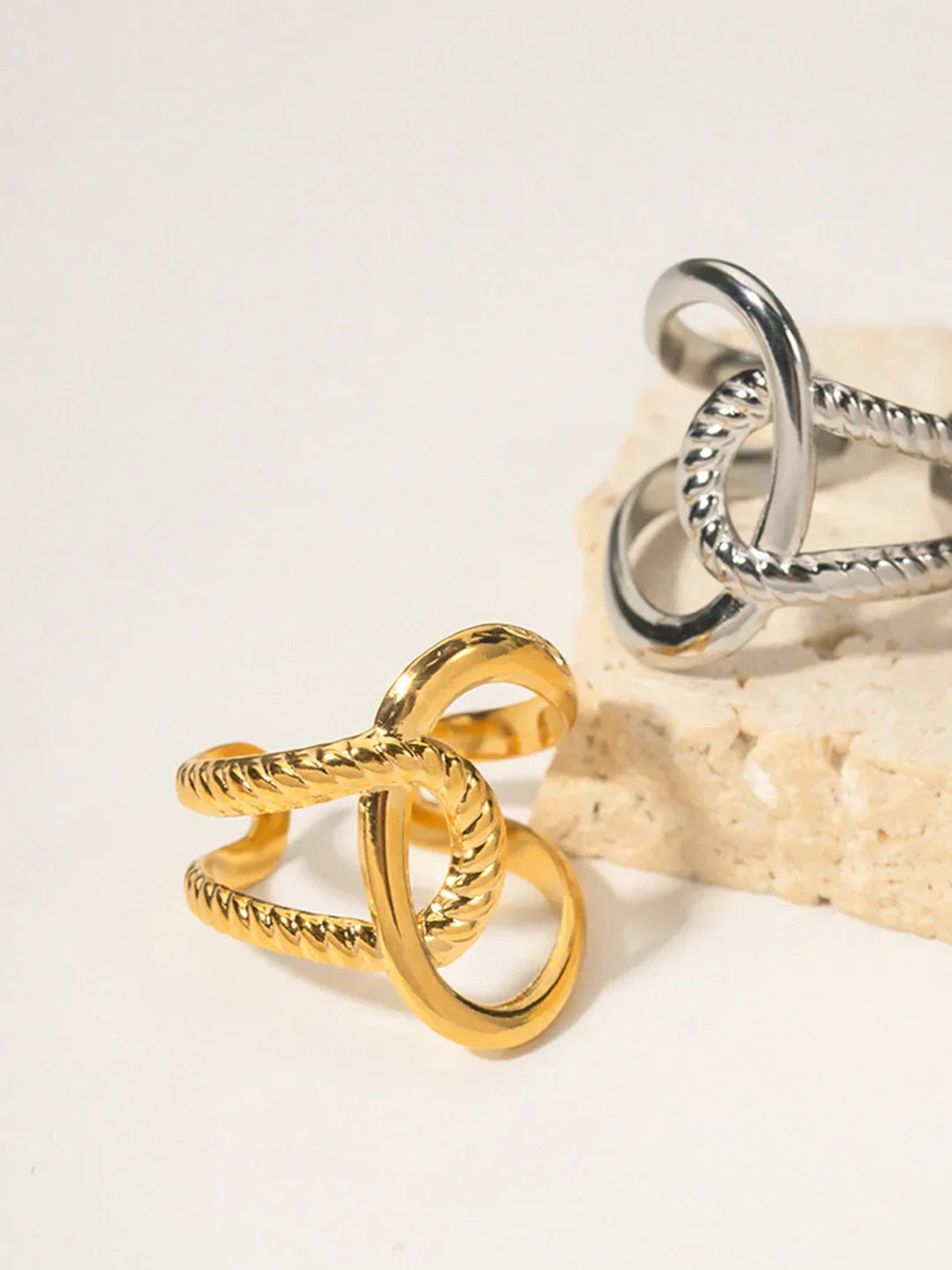 Sculpted Loop Statement Ring
