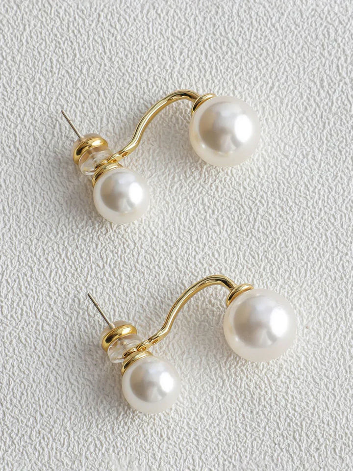 Timeless Twin Pearl Studs