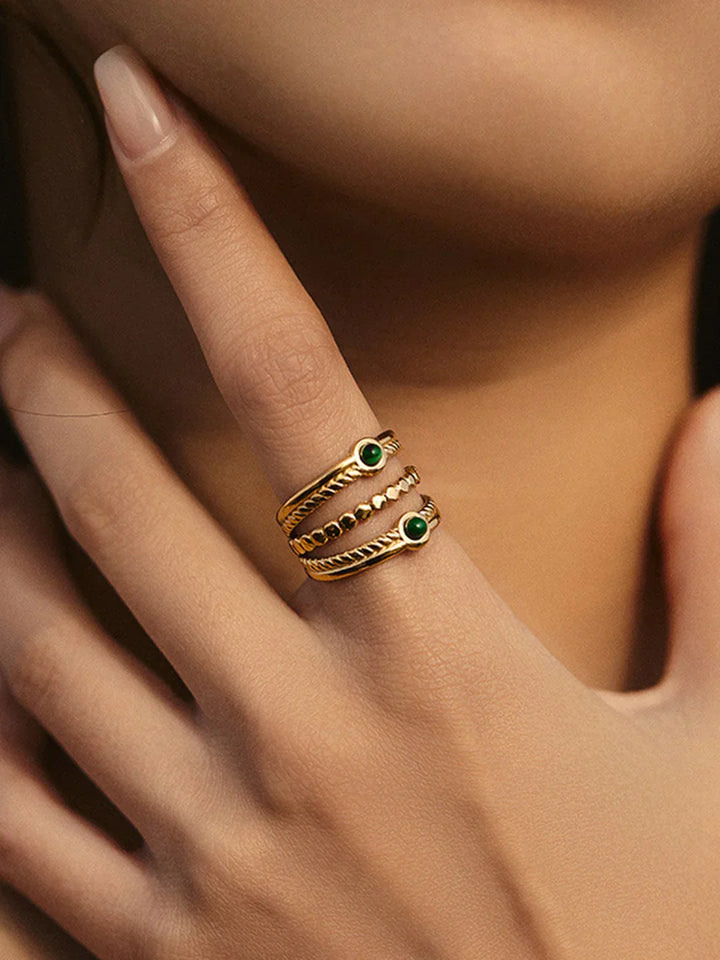 Luxe Layers Emerald Ring