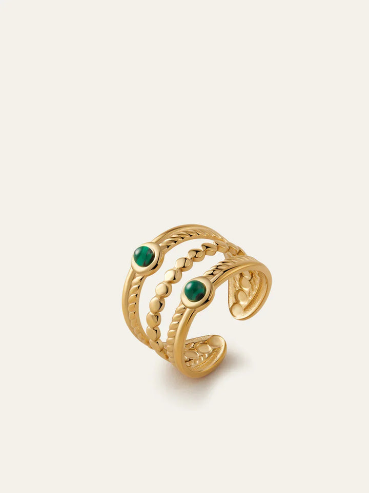 Luxe Layers Emerald Ring