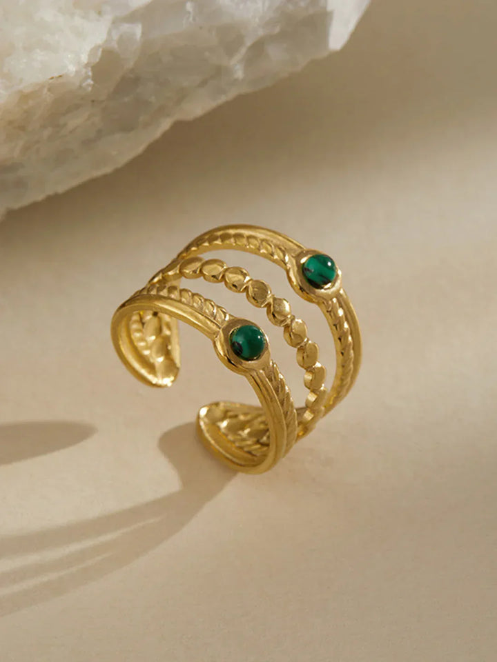 Luxe Layers Emerald Ring
