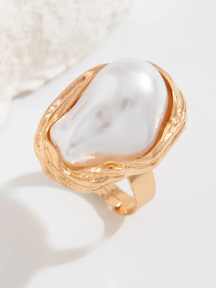 Lustrous Tide Statement Ring
