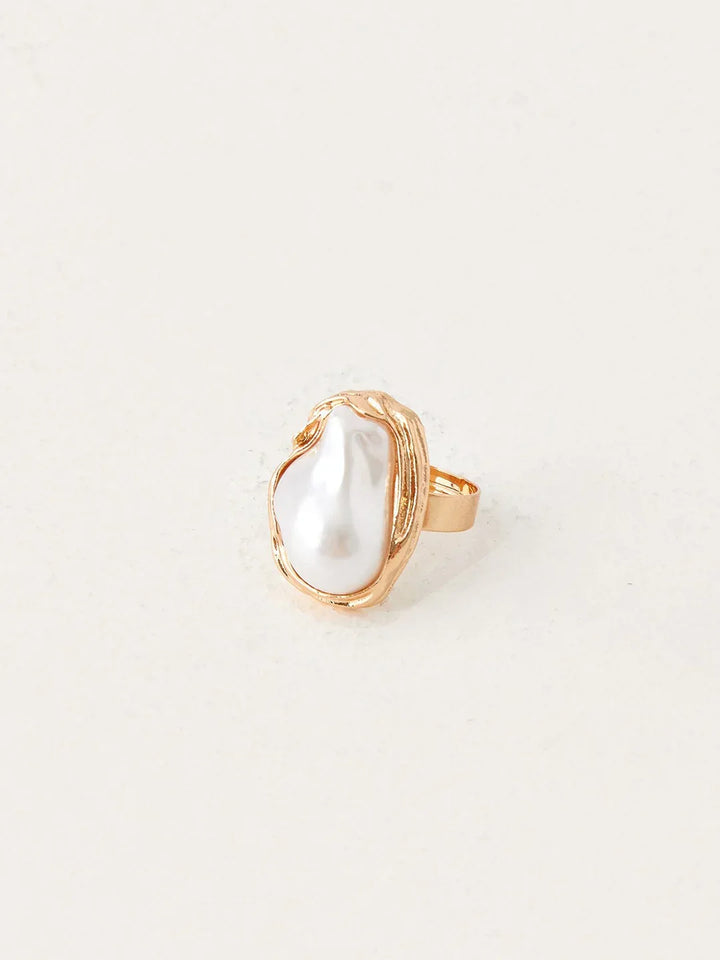 Lustrous Tide Statement Ring