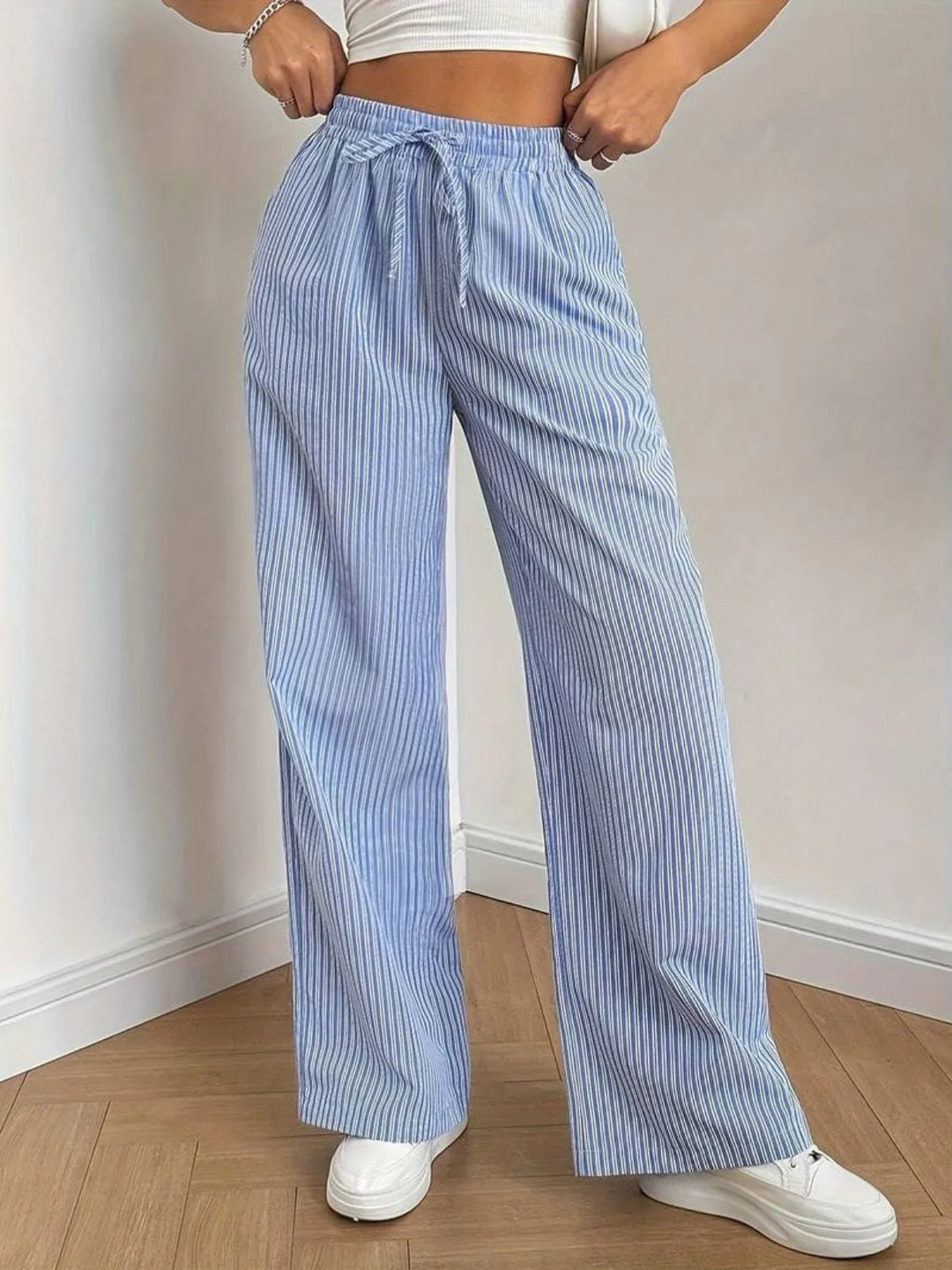 Casual Striped Trousers