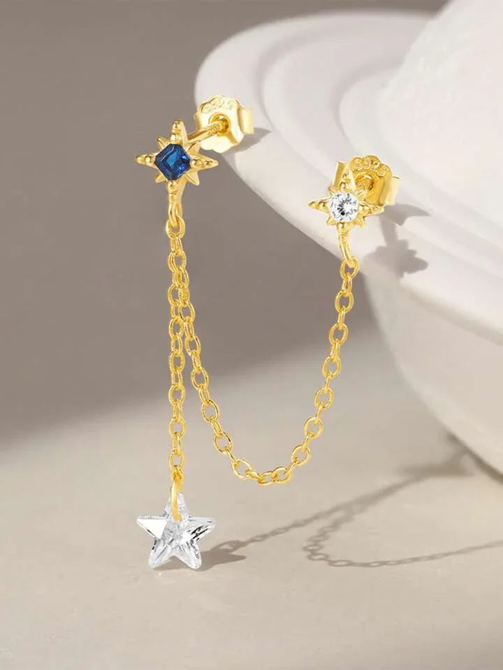 925 Sterling Silver Tassel Cartilage Stud