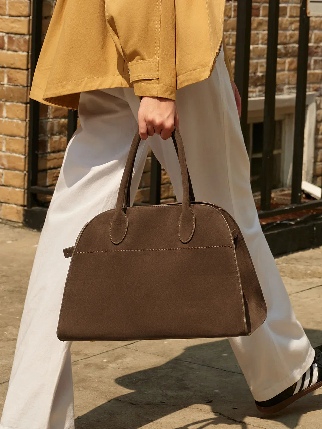 Halston Suede Handbag