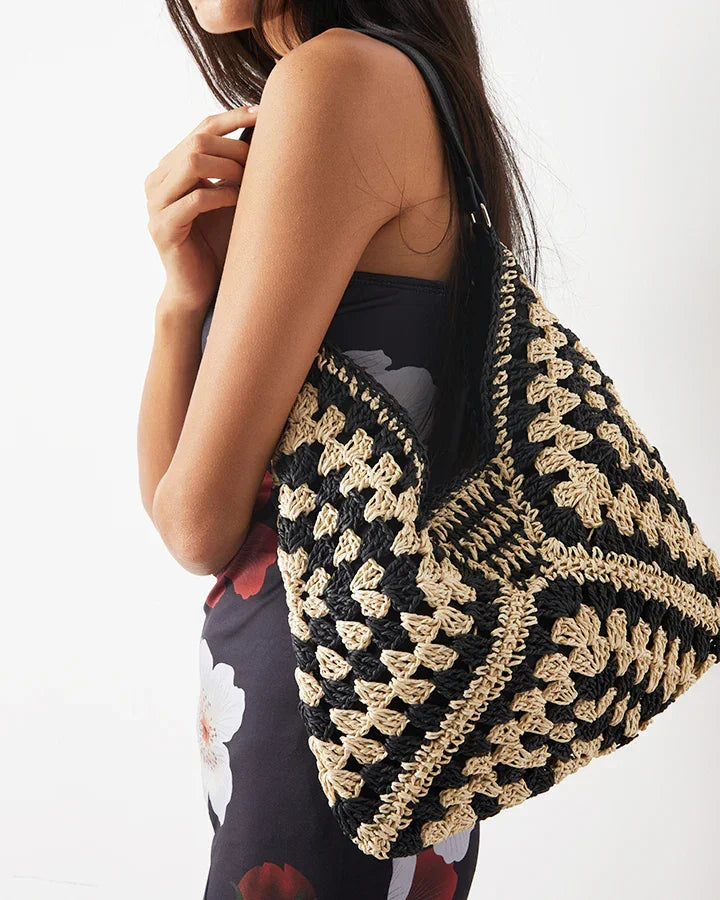 Crochet Macrame Shoulder Bag
