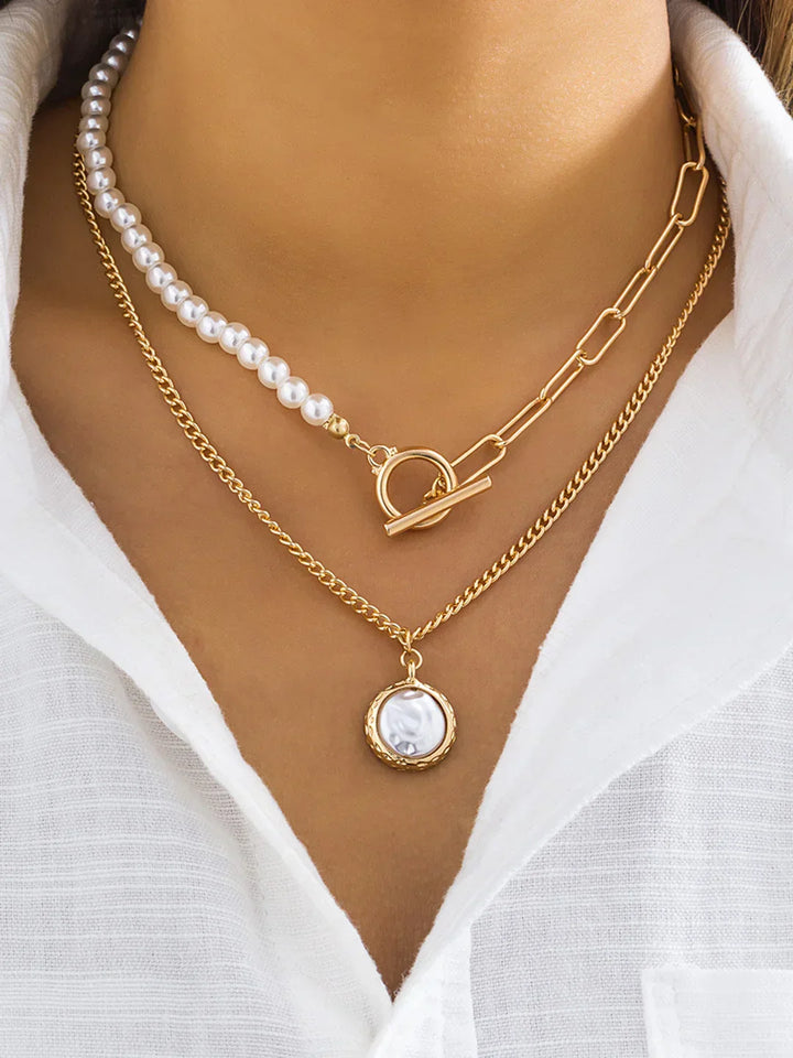 Dainty Pearl Accent Necklace