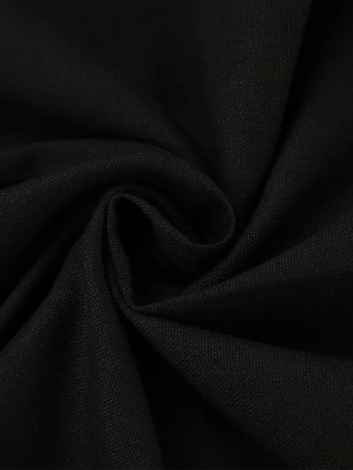 Minimalist Style Linen Vest & Pants Matching Set