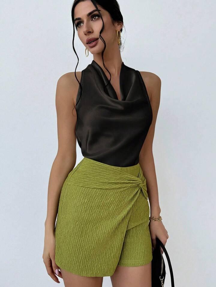 Always Elegant Halter Neck Backless Top